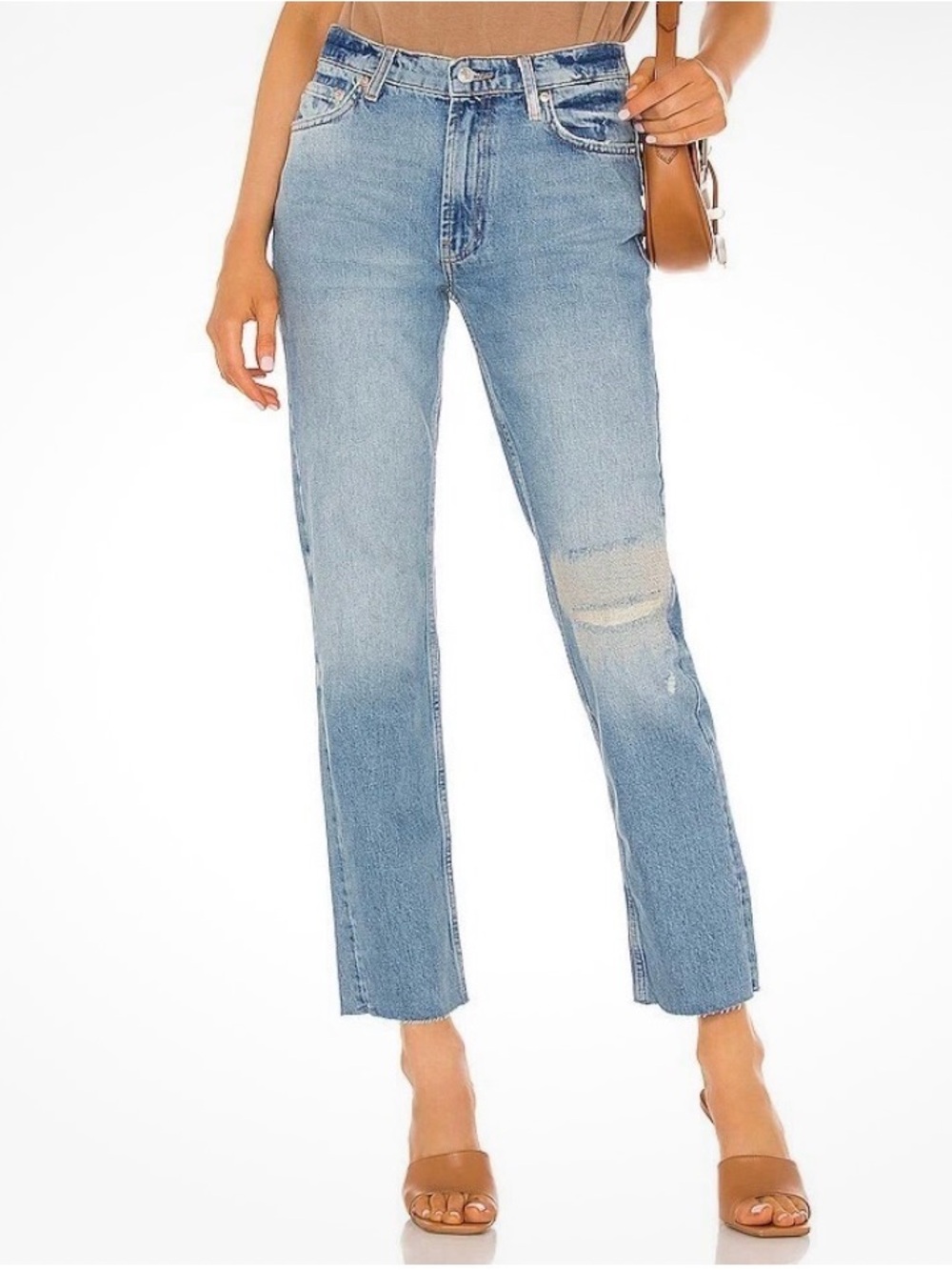 We The Free Light Blue Straight Leg Jeans